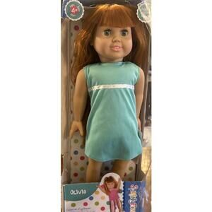 Springfield Olivia Doll 18” Long Red Hair Green Eyes New In Box Combable
